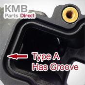 Type A Manifolds have a groove on top.