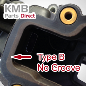 Type B Manifolds don't have a groove on top.